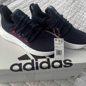 Adidas Blue and Red Sneakers Knit Upper